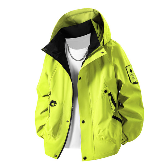 Herren Technische Utility‑Fieldjacke mit Kapuze, wasserabweisender Hülle & Multi‑Taschen Nord Taschen
