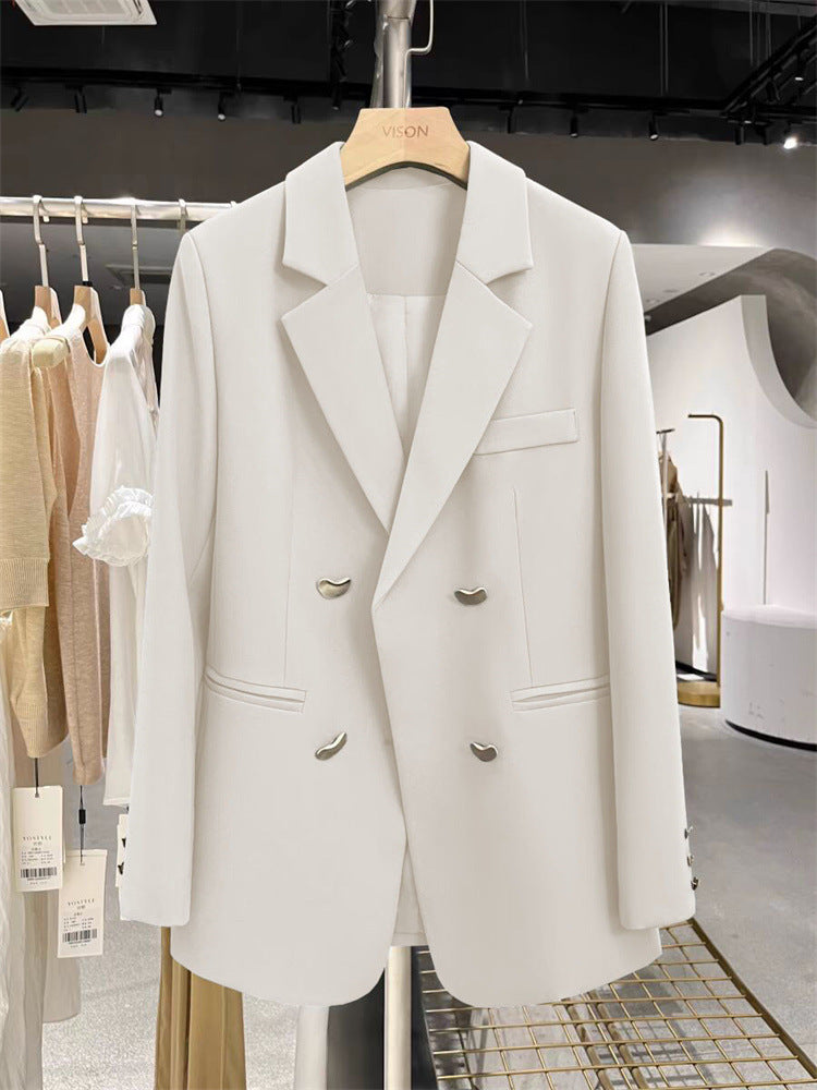 Damen Modischer Zweireiher Blazer Nord Taschen