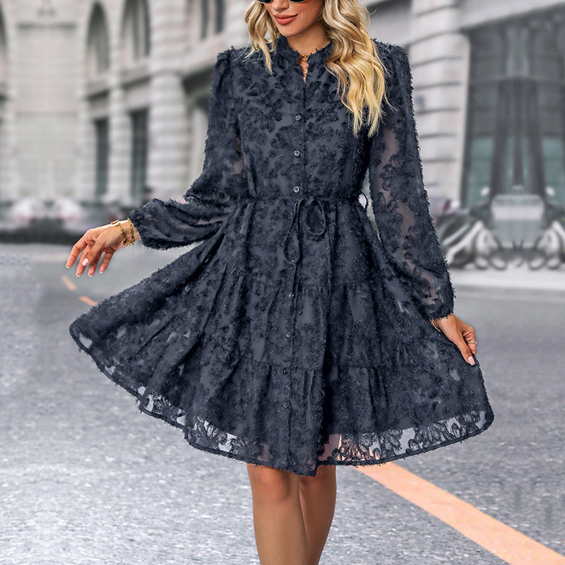 Damen Blusenkleid mit Rüschen Nord Taschen