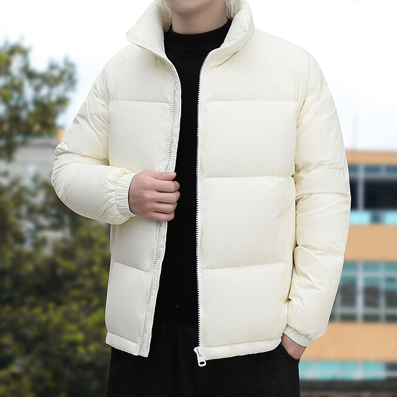 Herren Kurz geschnittene Thermoregulierende Steppjacke mit hohem Stehkragen & Zwei-Wege-Reißverschluss Nord Taschen