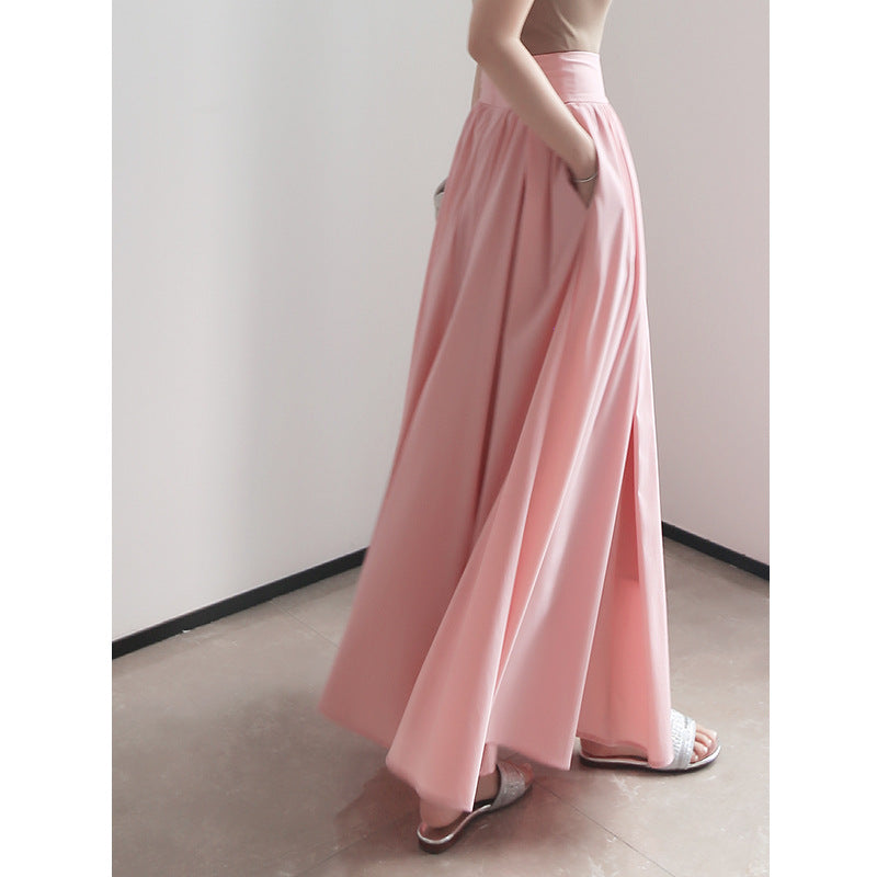 Damen Eleganter Maxi-Rock mit fließendem Schnitt Nord Taschen