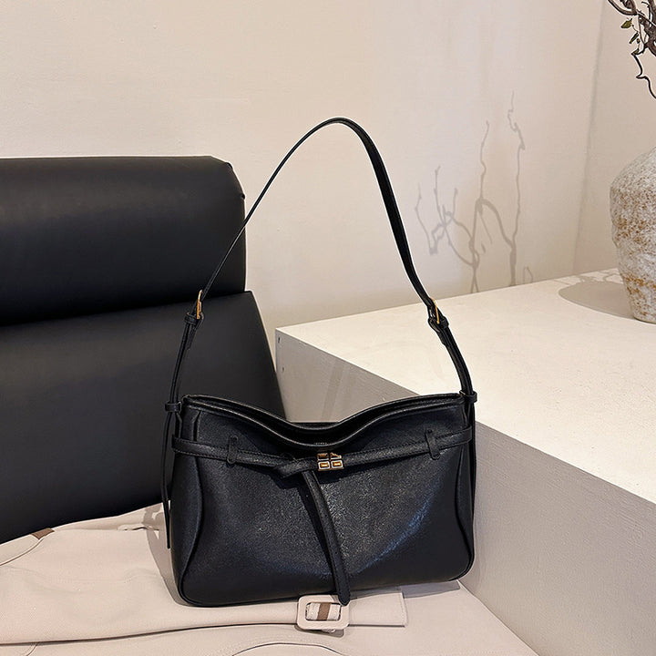 Damen elegante Schultertasche mit modischem Schnallenverschluss Nord Taschen