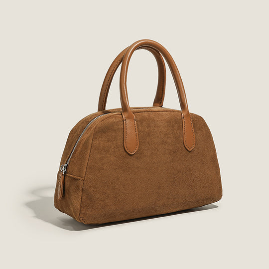 Damen elegante Handtasche aus Wildleder mit edlen Details Nord Taschen