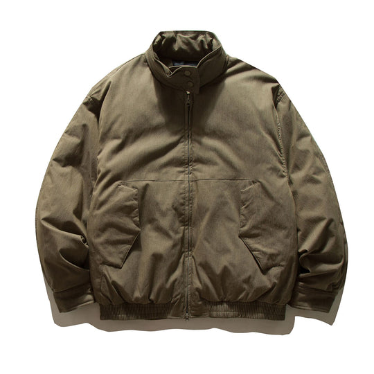 Herren Kurz geschnittene isolierte Blousonjacke im Field‑Look mit hohem Stehkragen und Pattentaschen Nord Taschen