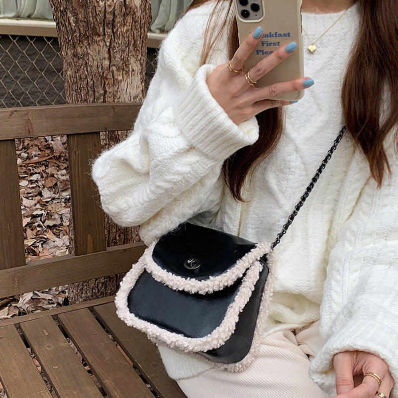 Damen Hobo-Tasche mit luxuriösem Kunstleder und geflochtenem Detail Nord Taschen