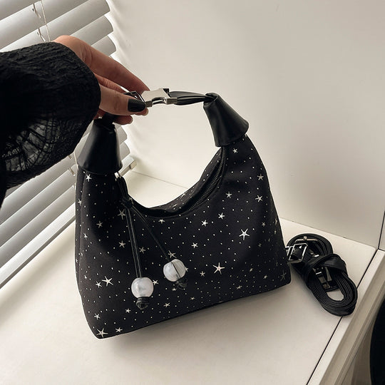 Damen Hobo-Tasche mit funkelndem Sternenmuster Nord Taschen