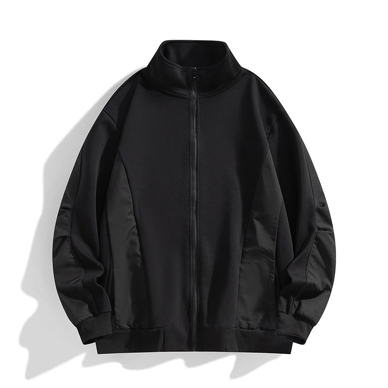 Herren Boxy-Performance-Zipjacke mit hohem Stehkragen, Paneelnähten & windabweisender Struktur Nord Taschen
