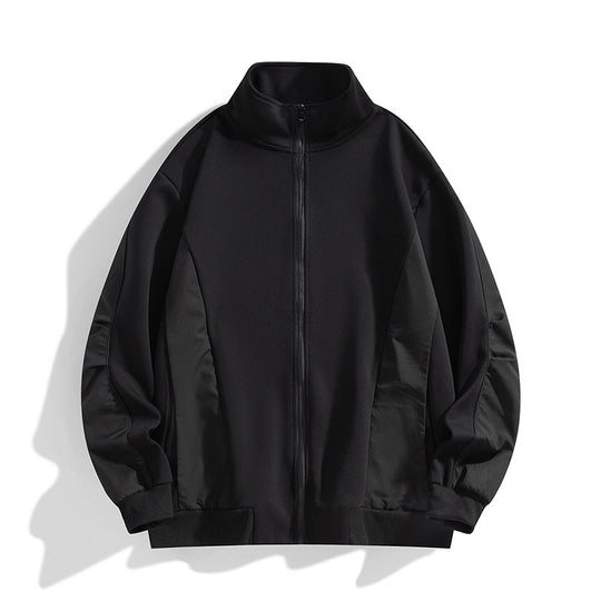 Herren Boxy-Performance-Zipjacke mit hohem Stehkragen, Paneelnähten & windabweisender Struktur Nord Taschen