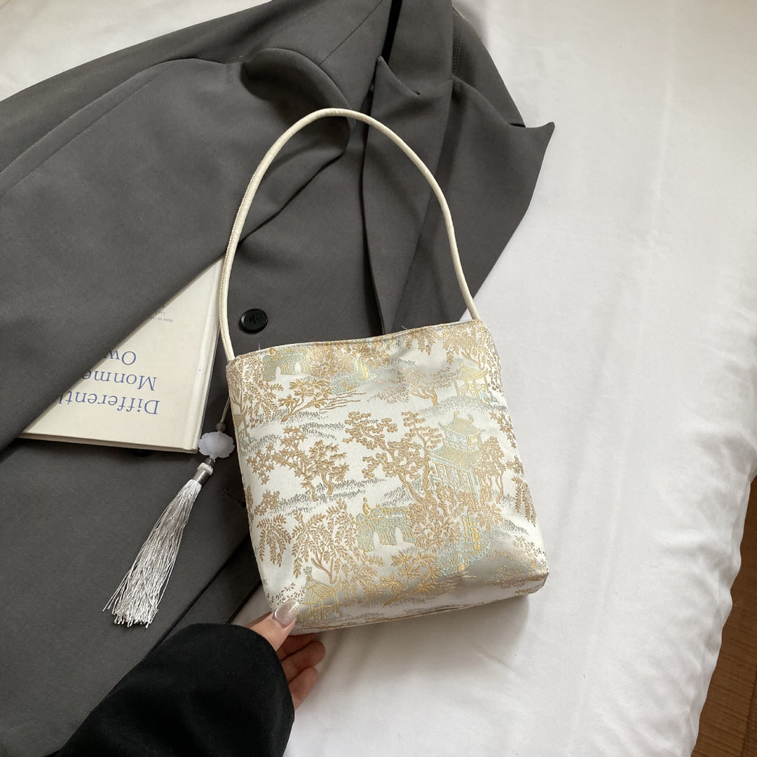 Damen Umhängetasche mit buntem Schmetterlingsdesign Nord Taschen