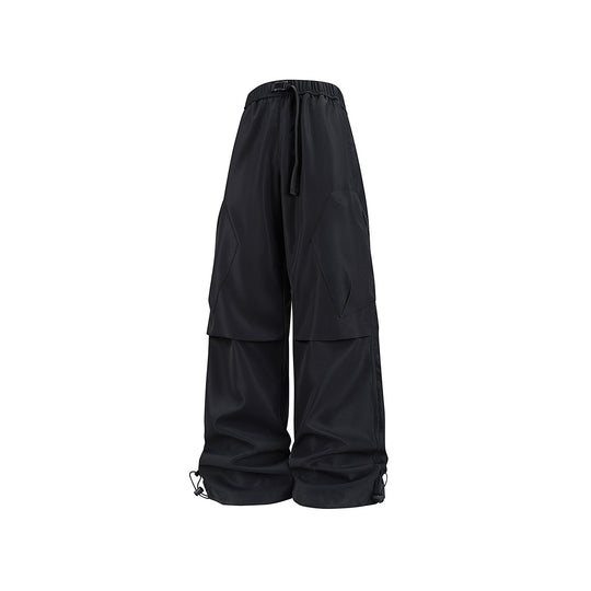 Herren Weite Cargo‑Hose im Baggy‑Stil mit Tunnelzugbund, großen Klapptaschen und verstellbaren Beinabschlüssen Nord Taschen