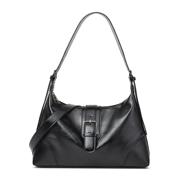 Damen Hobo-Tasche mit dekorativem Schnallenakzent und hochwertiger Kunstlederverarbeitung Nord Taschen