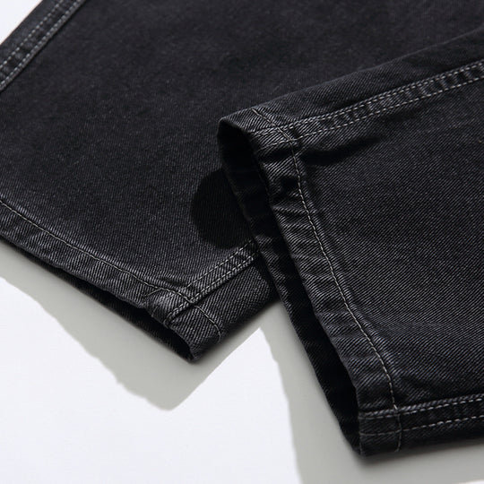 Unisex Weite Baggy-Jeans mit Tunnelzugbund, Faltenvordern und Utility-Taschen Nord Taschen