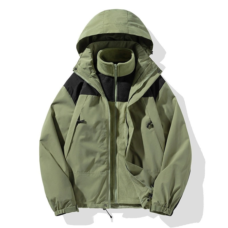 Herren Zweiteiliges Softshell-Set mit abnehmbarem Fleece‑Innenlayer und verstellbarer Kapuze Nord Taschen