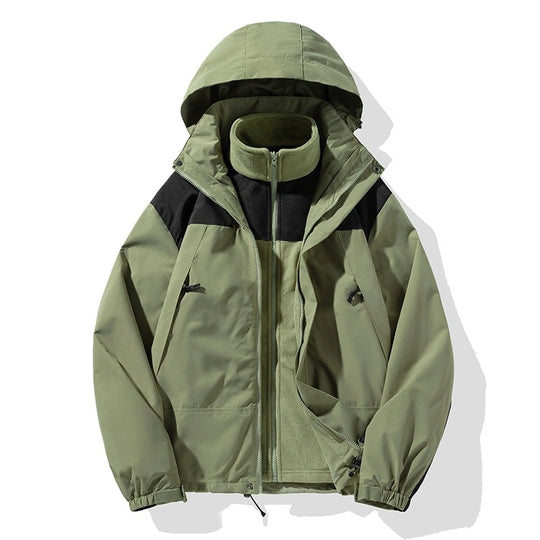 Herren Zweiteiliges Softshell-Set mit abnehmbarem Fleece‑Innenlayer und verstellbarer Kapuze Nord Taschen