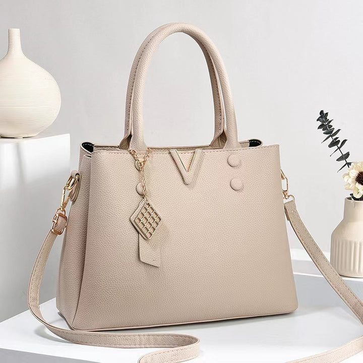 Damen elegante Handtasche mit strukturiertem Design und abnehmbaren Schulterriemen Nord Taschen