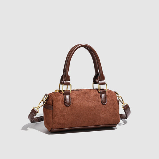 Damen Handtasche mit elegantem Wildleder und praktischem abnehmbarem Schulterriemen Nord Taschen