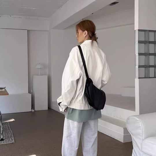 Damen elegante Hobo-Tasche mit geschwungenen Linien und verstellbarem Schulterriemen Nord Taschen