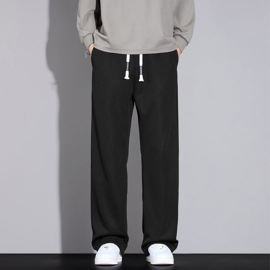 Herren Weite Relaxed-Jogginghose mit Tunnelzug und geradem Bein Nord Taschen