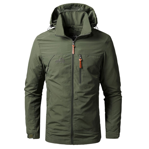 Herren leichte Outdoor-Fieldjacke mit Kapuze, atmungsaktivem Futter und Multifunktions‑Taschen Nord Taschen