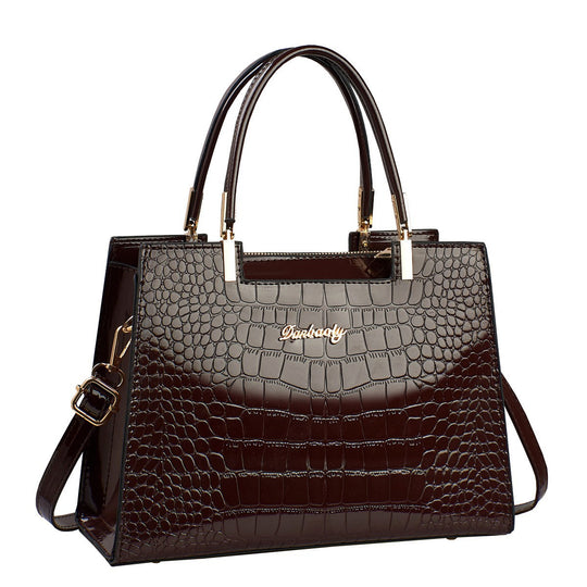 Damen elegante Handtasche im modernen Krokodilleder-Stil Nord Taschen