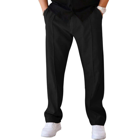Herren elegante Freizeithose mit geradem Schnitt und klassischen Falten - Vittorelli