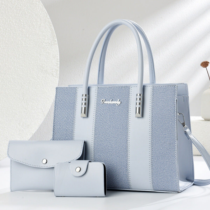 Damen elegante Handtasche mit abnehmbaren Kosmetiktäschchen Nord Taschen