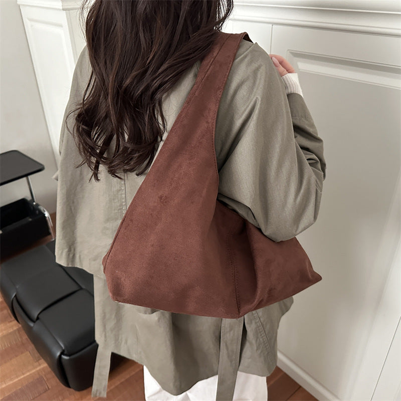 Damen elegante Hobo-Tasche aus feinem Wildleder Nord Taschen