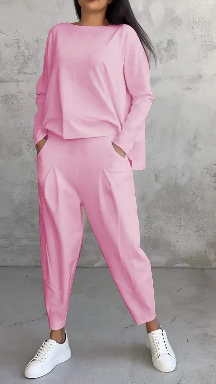 Damen lässiges Zweiteiliges Set aus hochwertiger Viskose