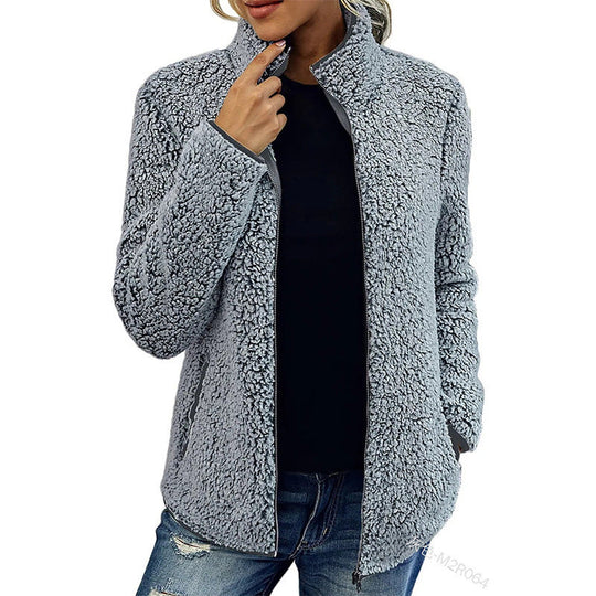 Damen Fleecejacke mit wunderbar weichem Material und stylischem Reißverschluss