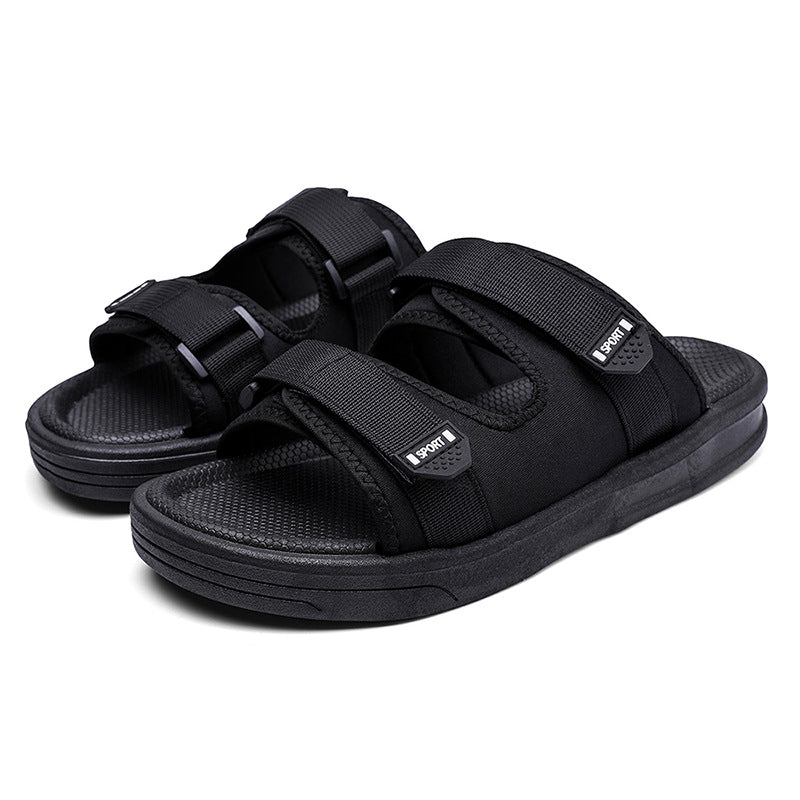 Damen Sportliche Badesandalen mit ergonomischem Klettverschluss und rutschfester Sohle