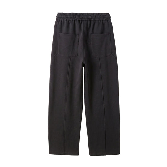 Damen Kurzgeschnittene Sweathose mit elastischem Bund und Ziernähten Nord Taschen