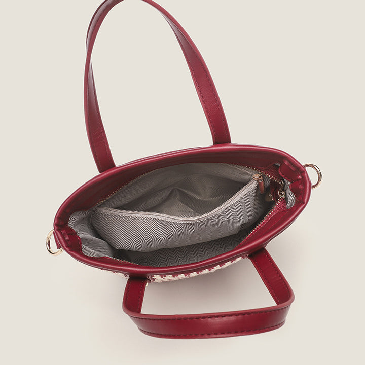 Damen Tote-Tasche mit elegantem Gewebe und stilvollen Akzenten Nord Taschen