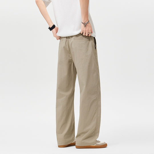 Damen Bequeme Weitgeschnittene Stoffhose Nord Taschen