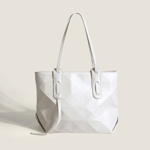 Damen geometrische Shopper-Tasche mit modernem Faltendesign Nord Taschen