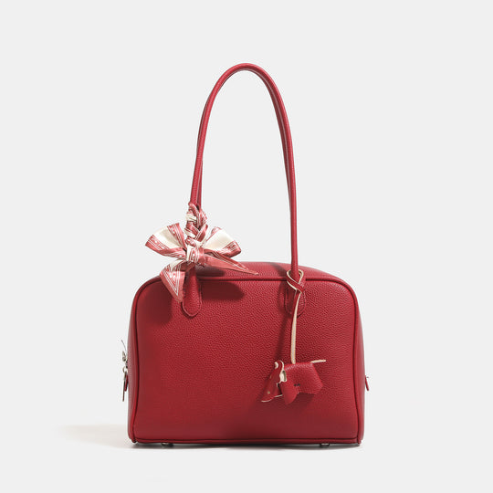 Damen Handtasche mit elegantem Schleifen-Detail und strukturiertem Kunstleder Nord Taschen