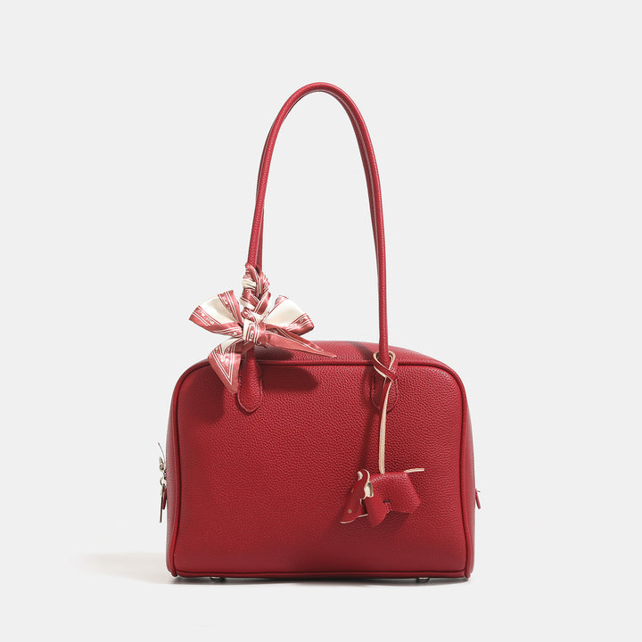 Damen Handtasche mit elegantem Schleifen-Detail und strukturiertem Kunstleder Nord Taschen