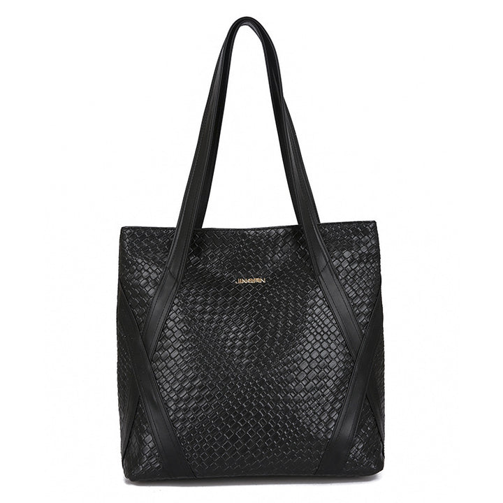 Damen modische Tragetasche mit kunstvollem Flechtdesign Nord Taschen