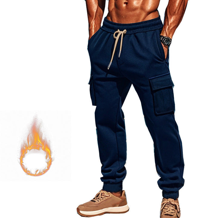 Herren Cargo-Freizeithose mit verstellbarem Bund und funktionalen Taschen