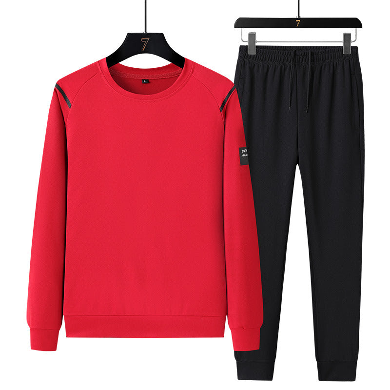 Herren Sportlicher Trainingsanzug-Set mit Reißverschlussjacke, Rundhalsausschnitt-Sweatshirt und Slim-Fit Jogginghose Nord Taschen