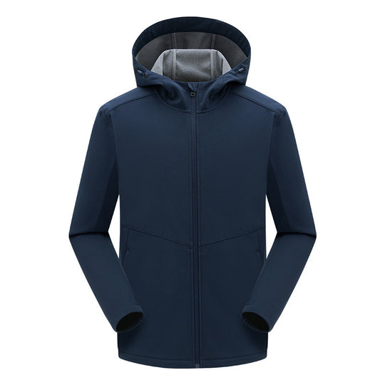Herren technische Softshelljacke mit fleecegefütterter Kapuze und elastischem Stretchschnitt Nord Taschen