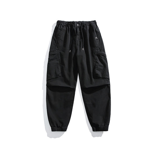 Herren Loose‑Fit Utility‑Cargohose mit Tunnelzugbund, Kniepaneelen und großen Klappentaschen Nord Taschen