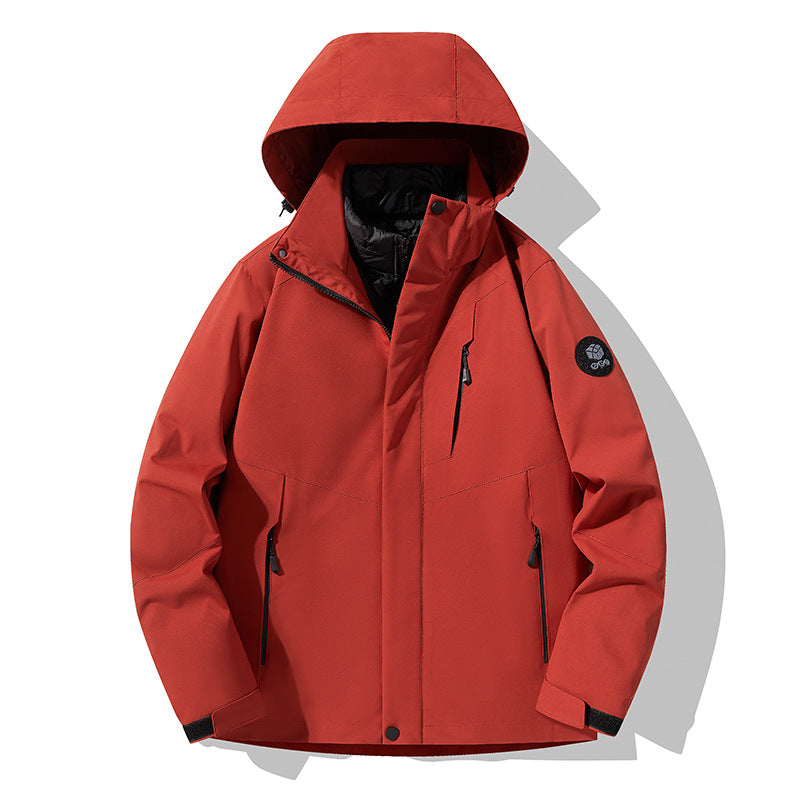 Herren Dreifach kombinierbare Funktionsjacke mit abnehmbarer Steppweste Nord Taschen