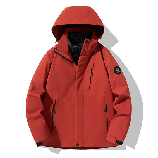 Herren Dreifach kombinierbare Funktionsjacke mit abnehmbarer Steppweste Nord Taschen