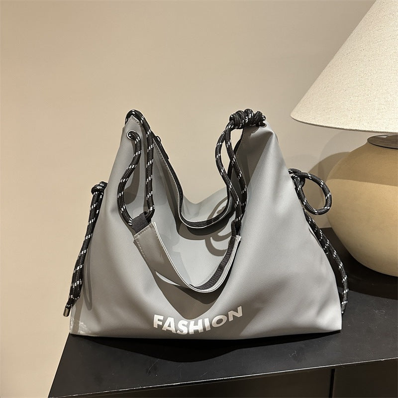 Damen stylische Tote-Tasche mit geflochtenem Kordelzug Nord Taschen