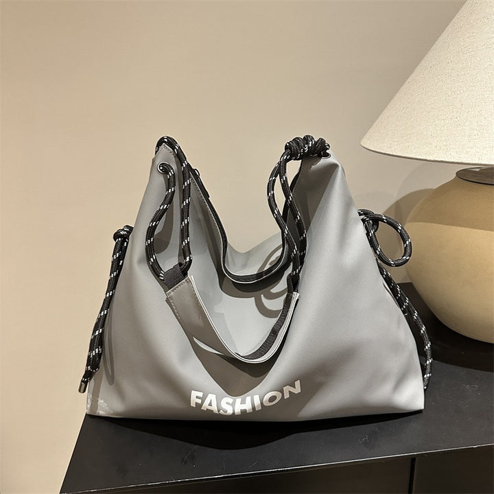 Damen stylische Tote-Tasche mit geflochtenem Kordelzug Nord Taschen