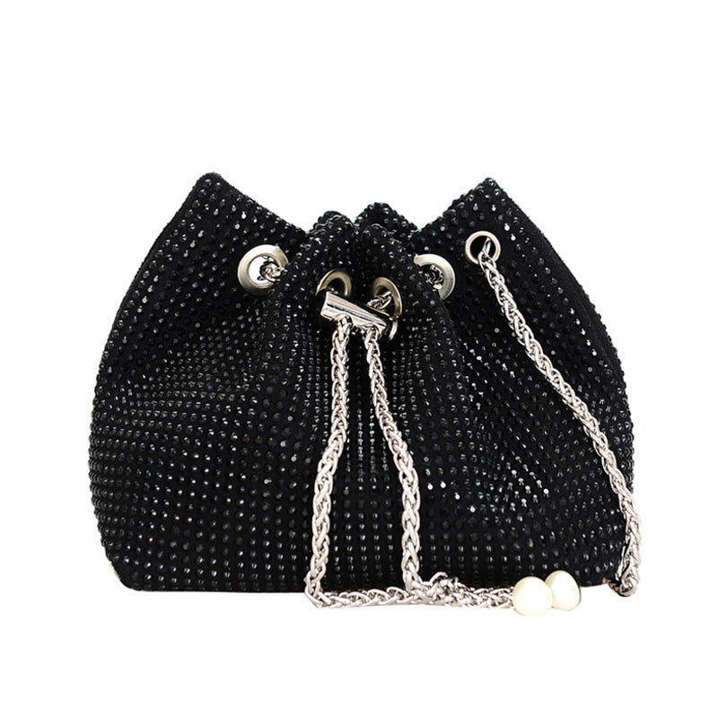 Damen modische Clutch mit Glitzerstein-Dekor Nord Taschen