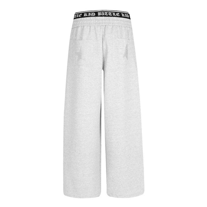 Damen weite Lounge-Jogginghose mit hohem Logobund, Gothic-Print und Kordelzug Nord Taschen