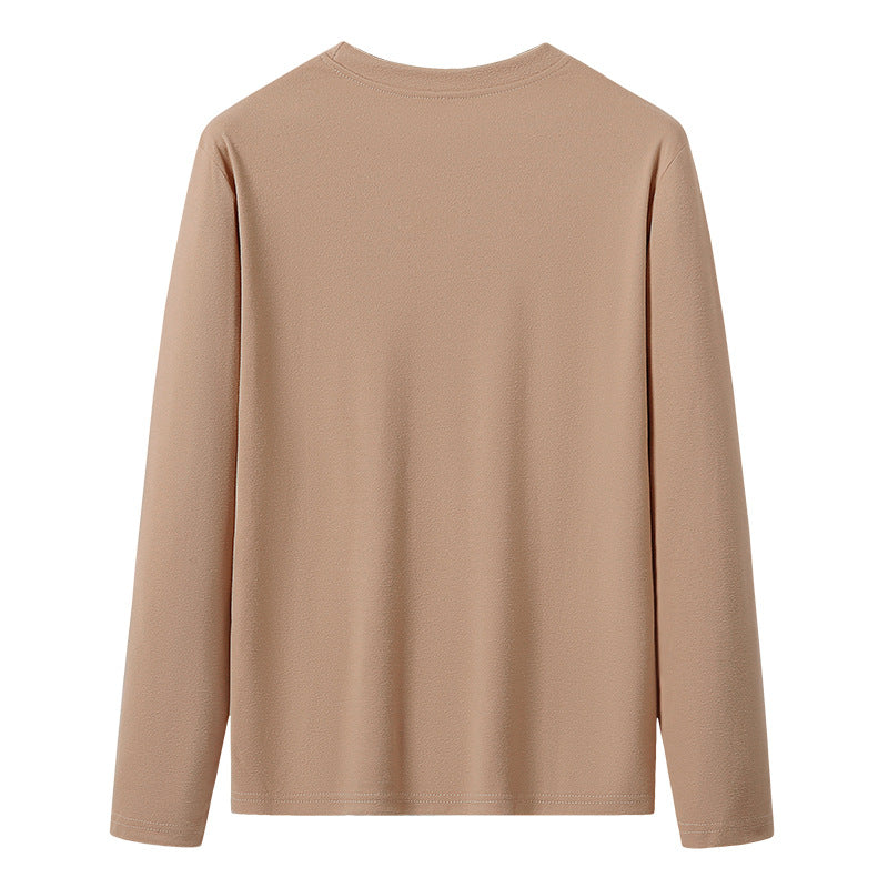 Herren Langärmeliges Rundhals-Basicsweatshirt aus weichem Baumwollmix Nord Taschen