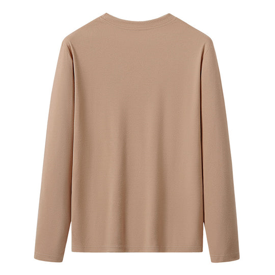 Herren Langärmeliges Rundhals-Basicsweatshirt aus weichem Baumwollmix Nord Taschen