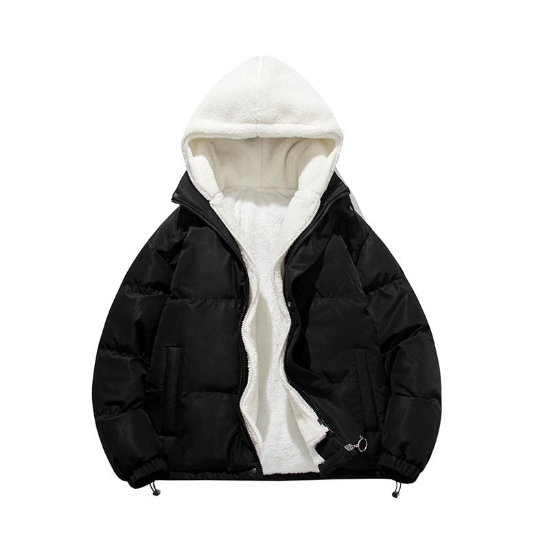 Damen Wattierte Kapuzenjacke mit weichem Fleecefutter Nord Taschen